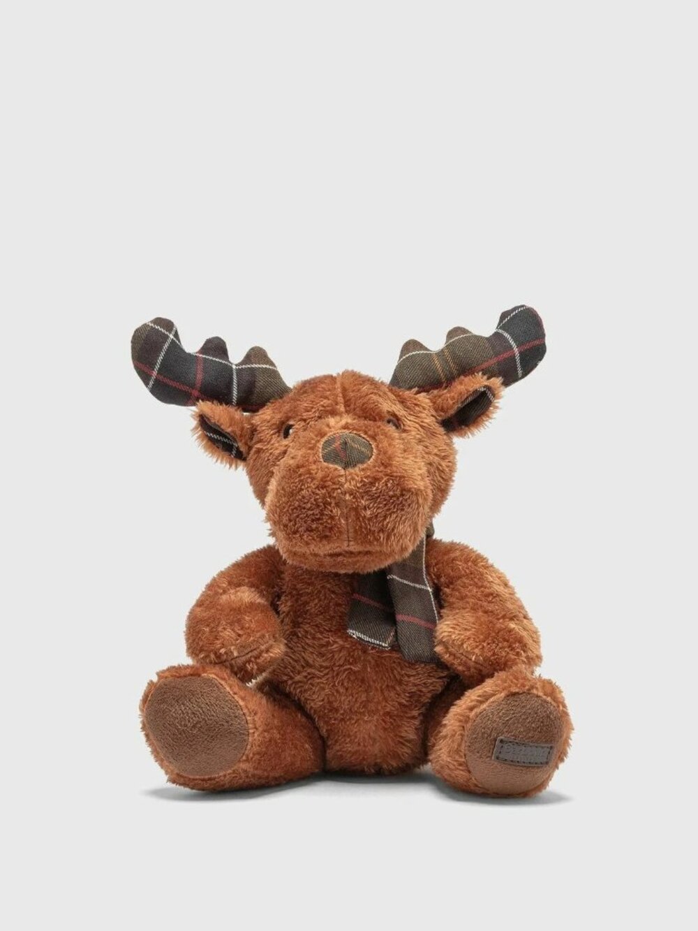 Barbour Reindeer Toy / Stuffed Animal - NEW - Tartan Plaid Logo Dog Toy Jacket